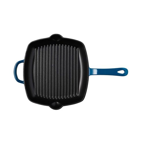 Maxwell & Williams Cast Iron Grill Pan Midnight Blue 26cm Gift Boxed